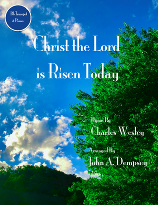 Book cover for Christ the Lord is Risen Today (Trumpet and Piano)