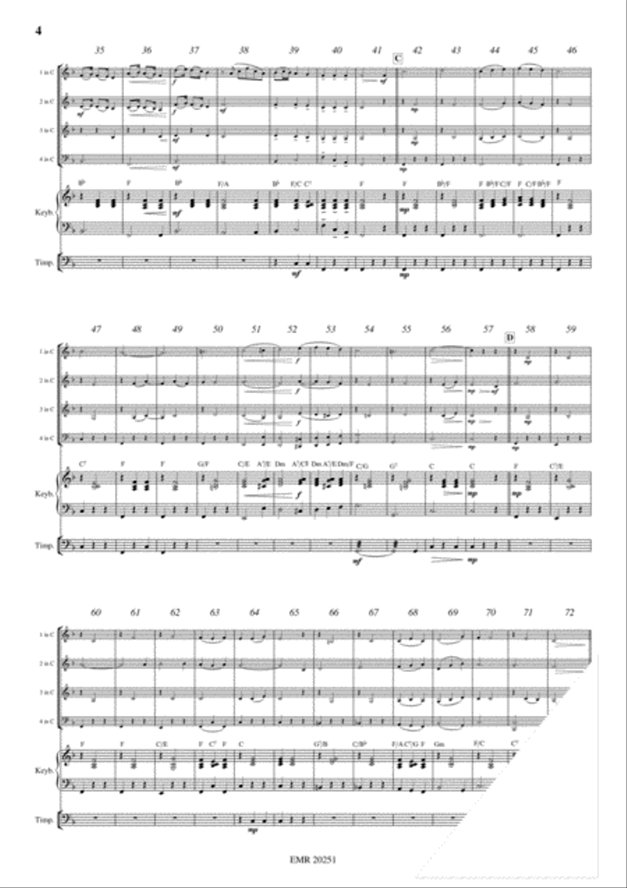 Plaisir d'Amour Brass Ensemble scores gallery preview page 4