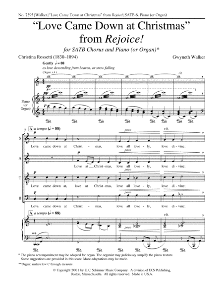 Rejoice!: 2. Love Came Down at Christmas (Downloadable Choral Score)