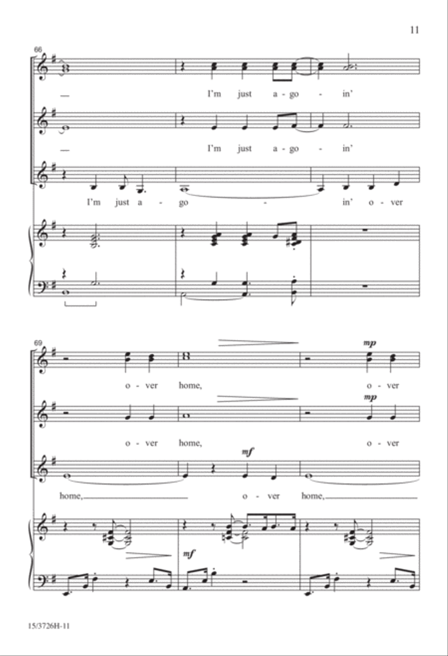 Wayfarin' Stranger SSA scores gallery preview page 11