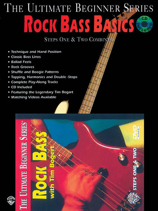 Book cover for Ultimate Beginner Rock Bass Basics Mega Pak