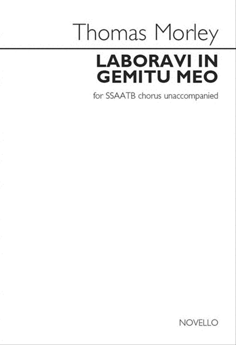 Laboravi in gemitu meo SSAATB scores gallery preview page 1
