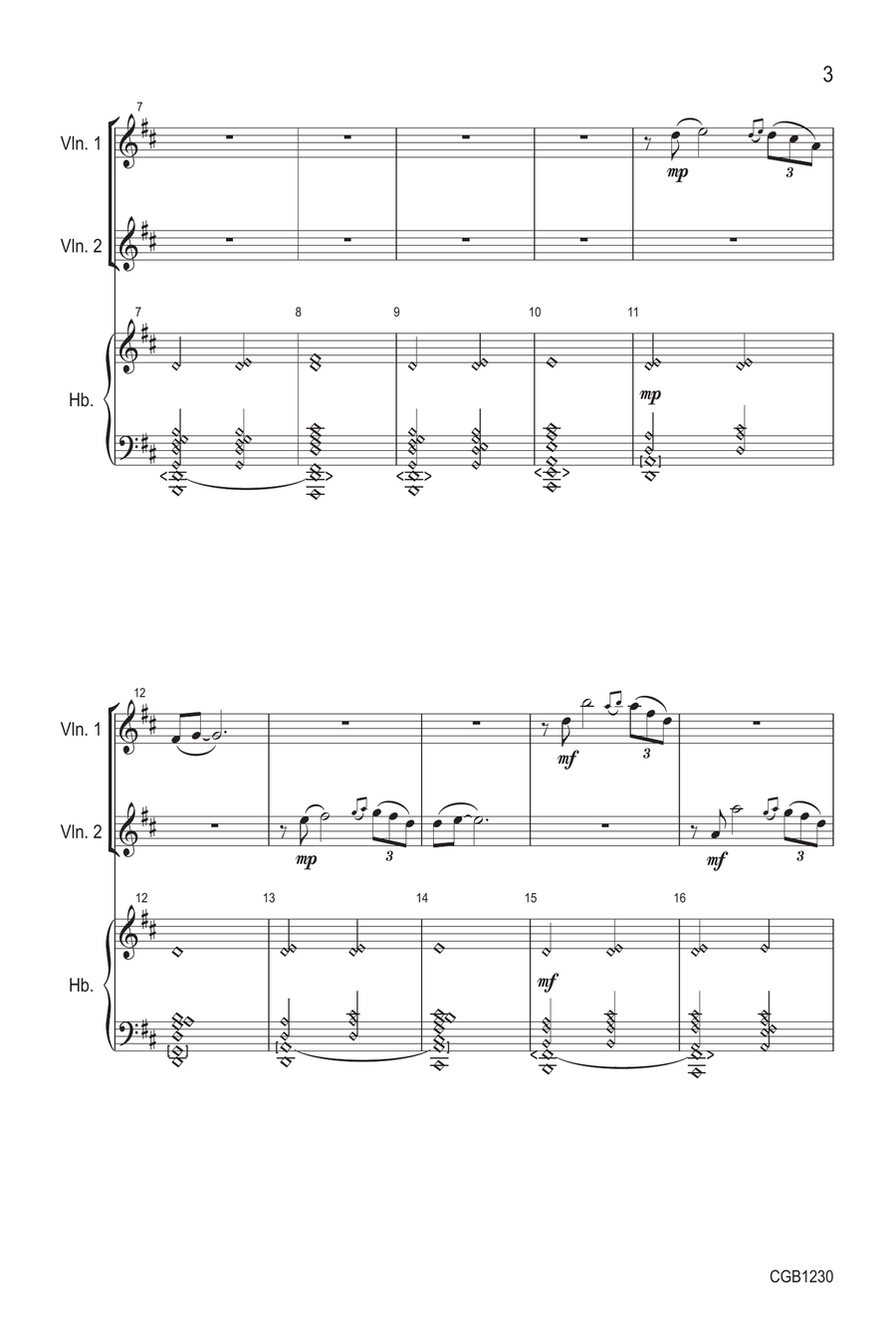 Lumen Fidei - Conductor's Score Handbell Choir scores gallery preview page 3