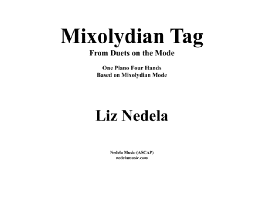Duets on the Mode 5. Mixolydian Tag Set of Parts scores gallery preview page 1