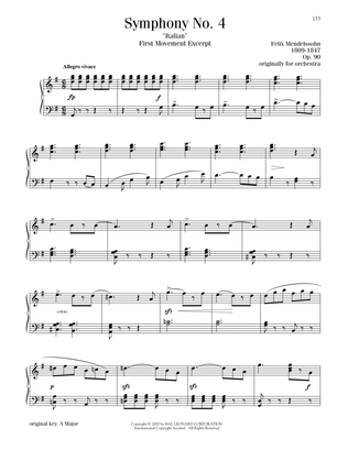 Symphony No. 4 ("Italian"), First Movement Excerpt