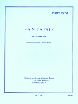 Book cover for Fantasy (clarinet And Piano)