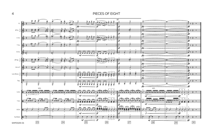 Pieces Of Eight Marching Band scores gallery preview page 5