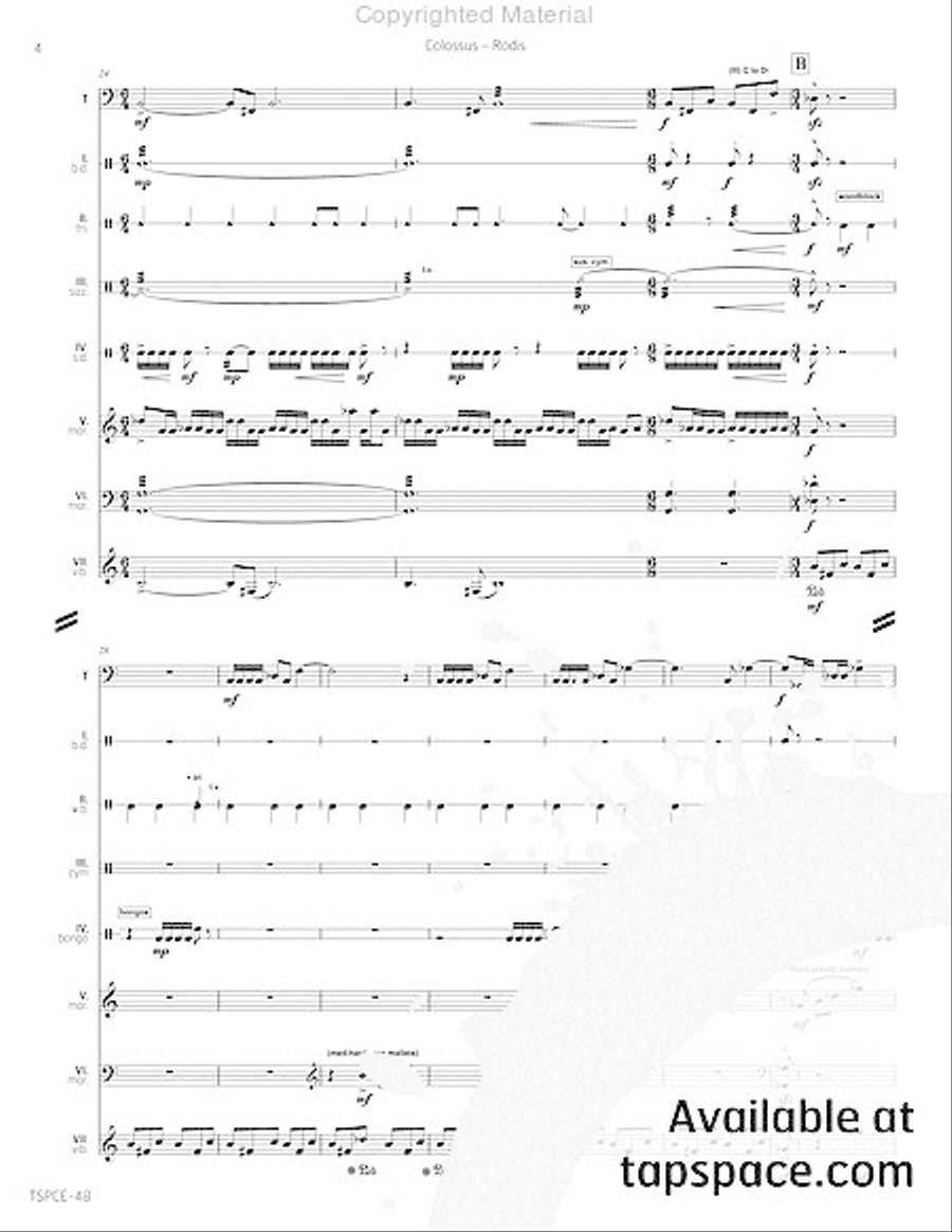 Colossus Percussion Ensemble scores gallery preview page 9