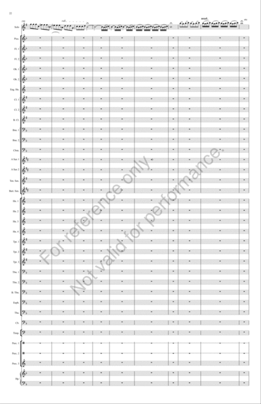 Shenandoah Fantasy Concert Band scores gallery preview page 23