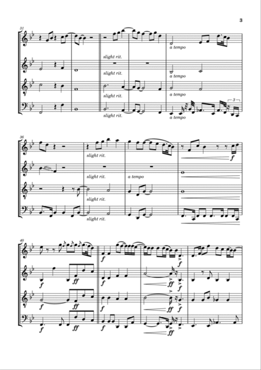 Lonesome Susie Woodwind Quartet scores gallery preview page 4