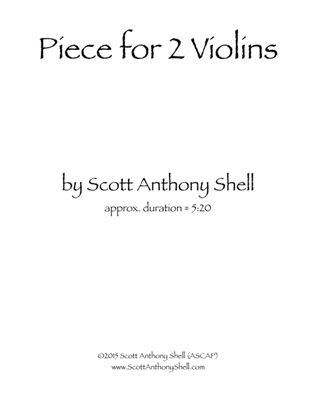 Piece for 2 Violins