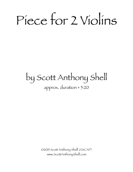 Piece for 2 Violins image number null
