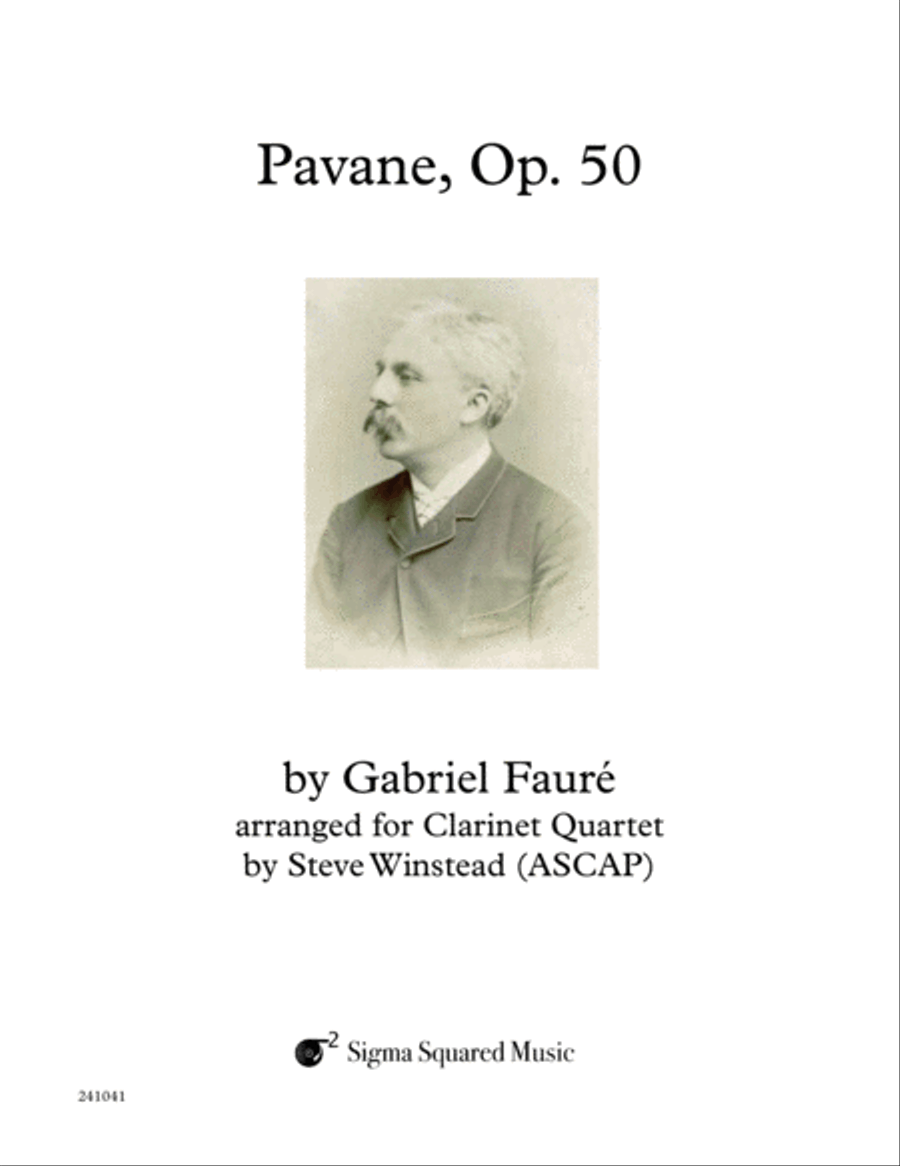 Pavane, Op. 50 for Clarinet Quartet or Choir Choir scores gallery preview page 1