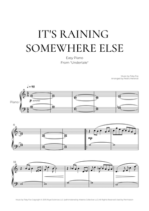 Book cover for It's Raining Somewhere Else