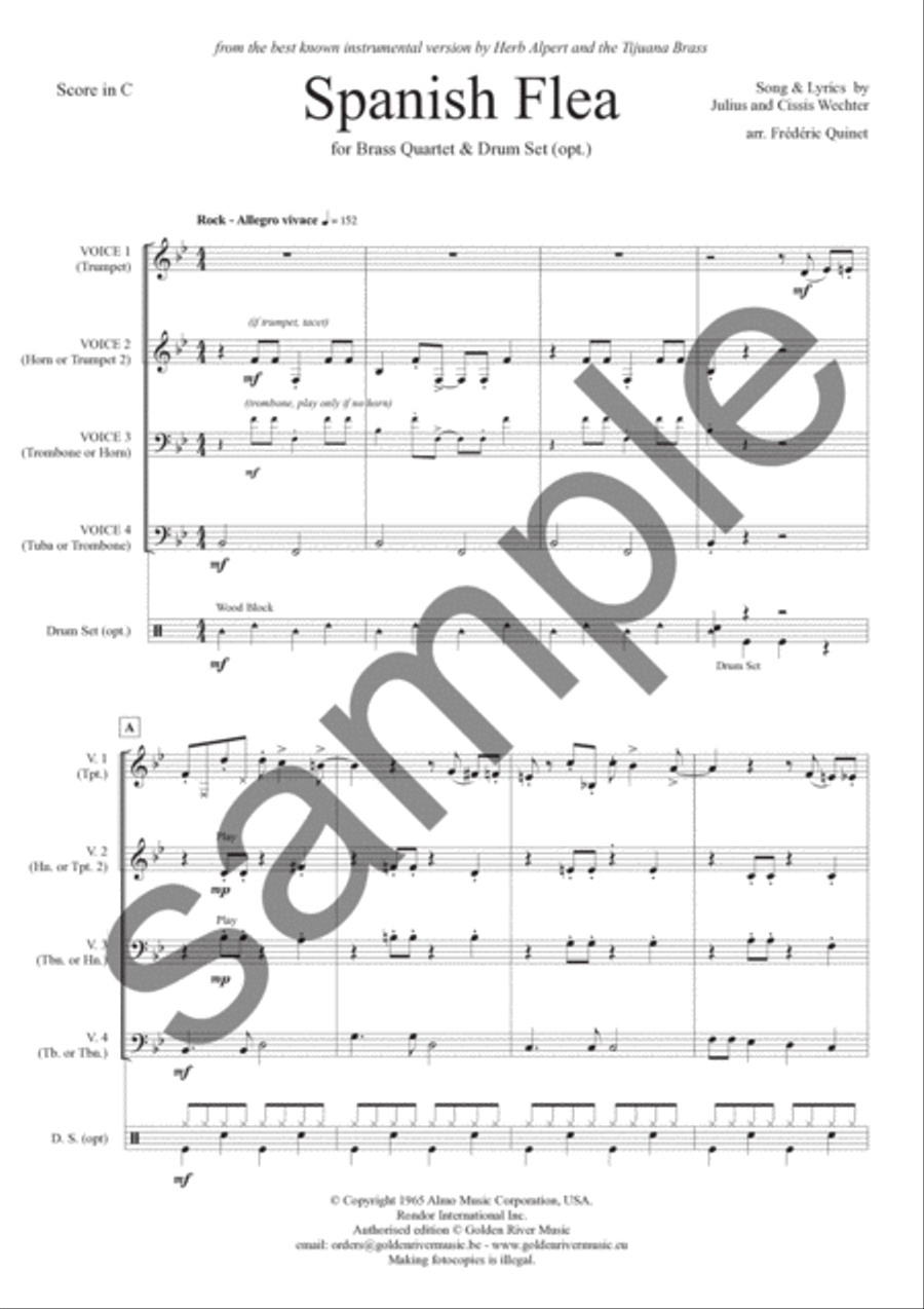Spanish Flea Percussion scores gallery preview page 2