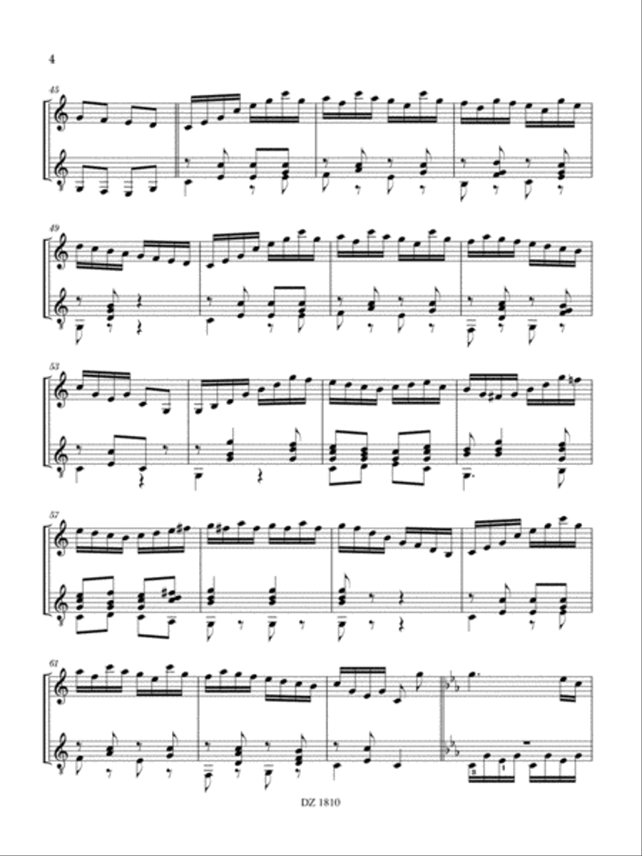 Sonatine 44a Sonatine 44a Classical Guitar scores gallery preview page 4