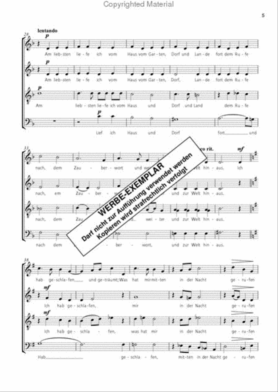 Wache Nacht Wache Nacht 4-Part scores gallery preview page 4