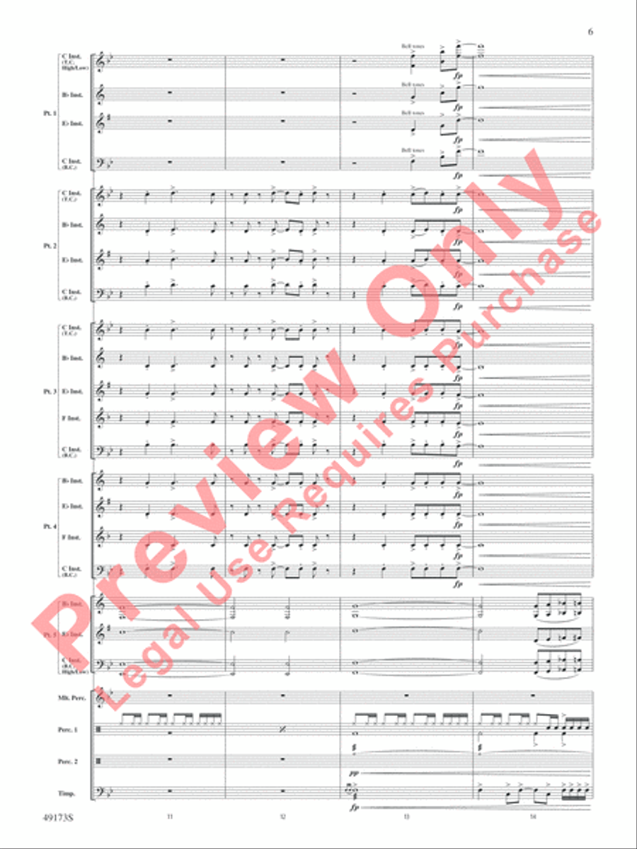 Shine Bright Concert Band scores gallery preview page 7