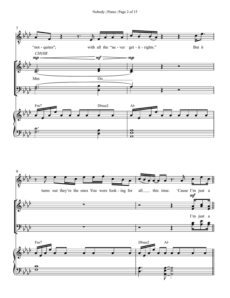Nobody 4-Part scores gallery preview page 3