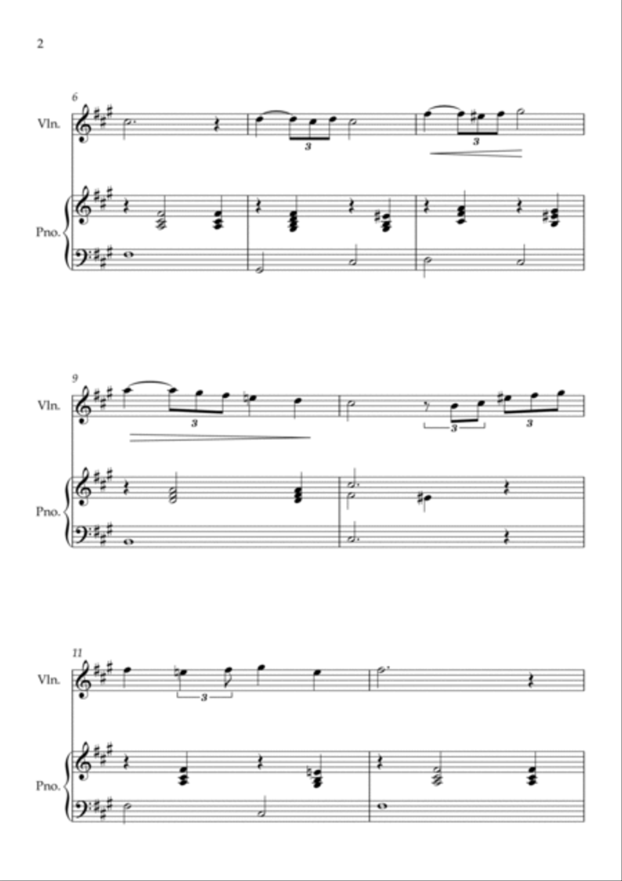 Professor T Uk (titles) Professor T Uk (titles) Violin Solo scores gallery preview page 2