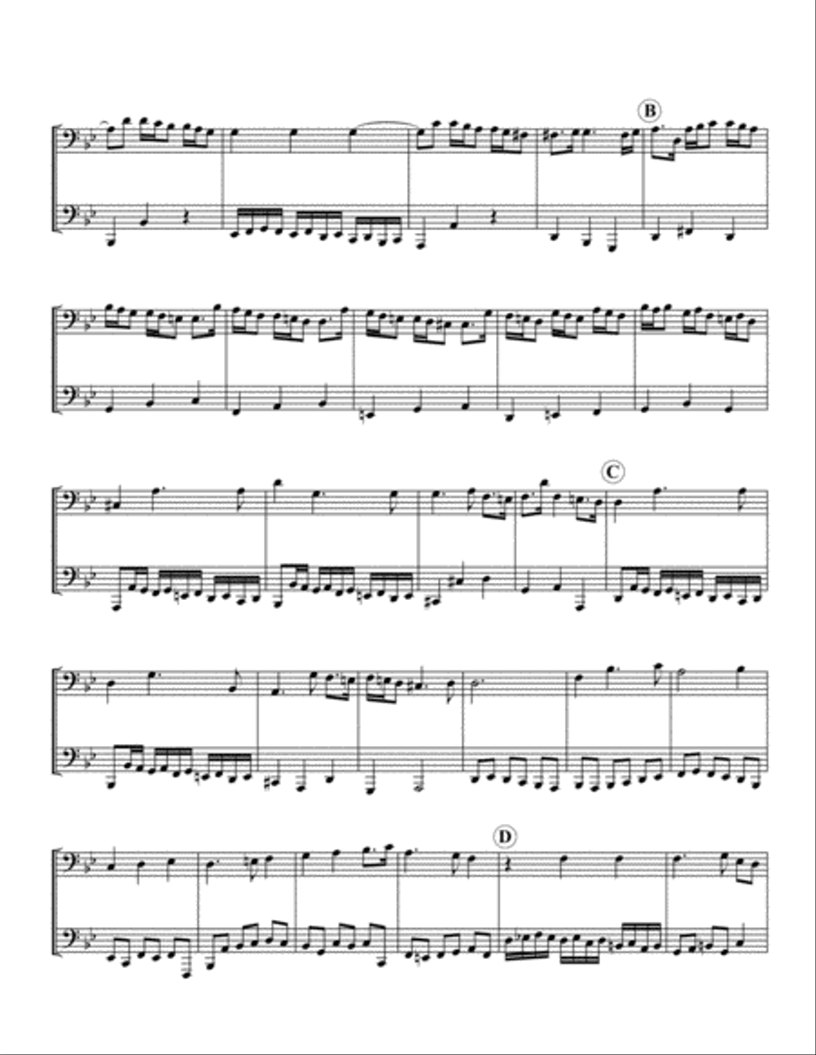 Selected Duets from Handel's Flute Sonatas Flute scores gallery preview page 5