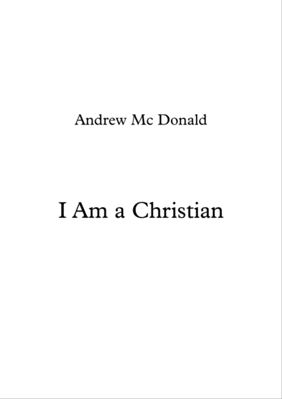 I Am a Christian