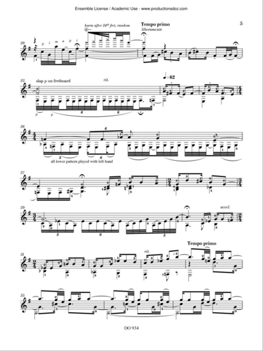 Suite Brasileira No. 3 Classical Guitar scores gallery preview page 5