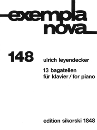 Book cover for 13 Bagatelles For Piano