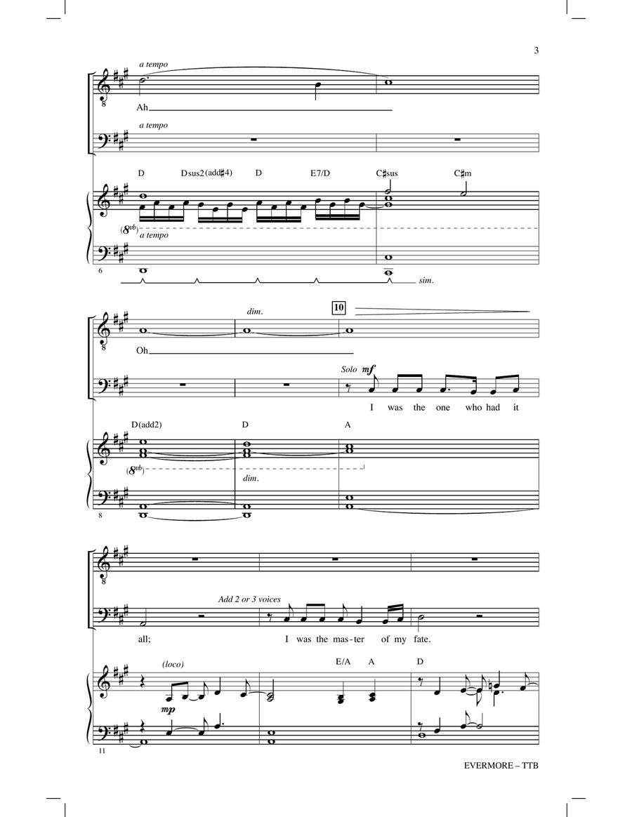 Evermore (from Beauty And The Beast) (arr. Ed Lojeski) TTBB scores gallery preview page 2