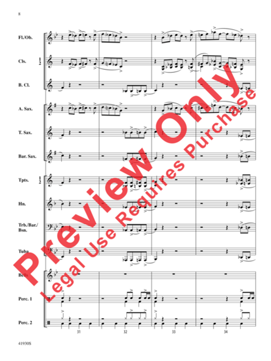 Rock Star Concert Band scores gallery preview page 9
