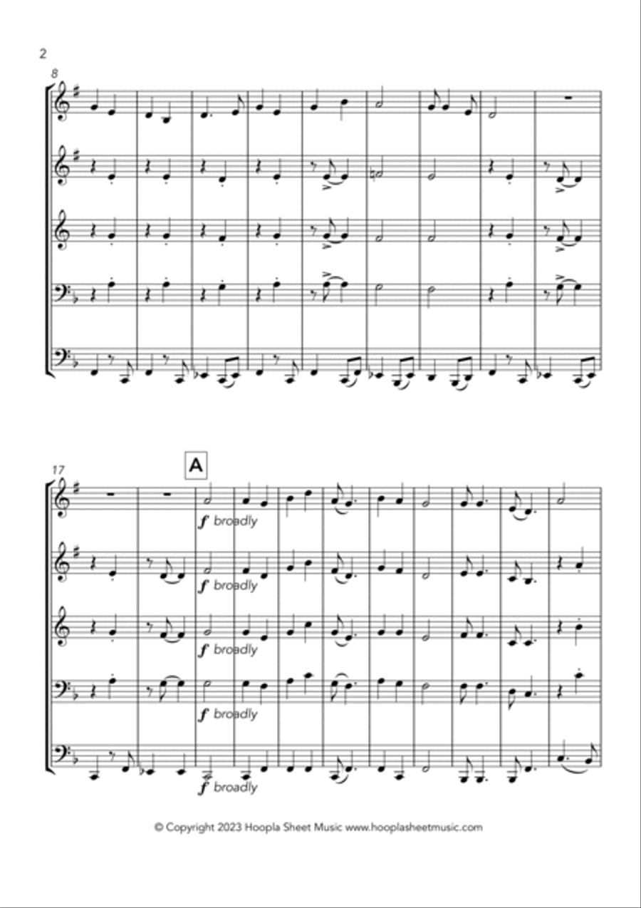 Down to the River to Pray Horn scores gallery preview page 2