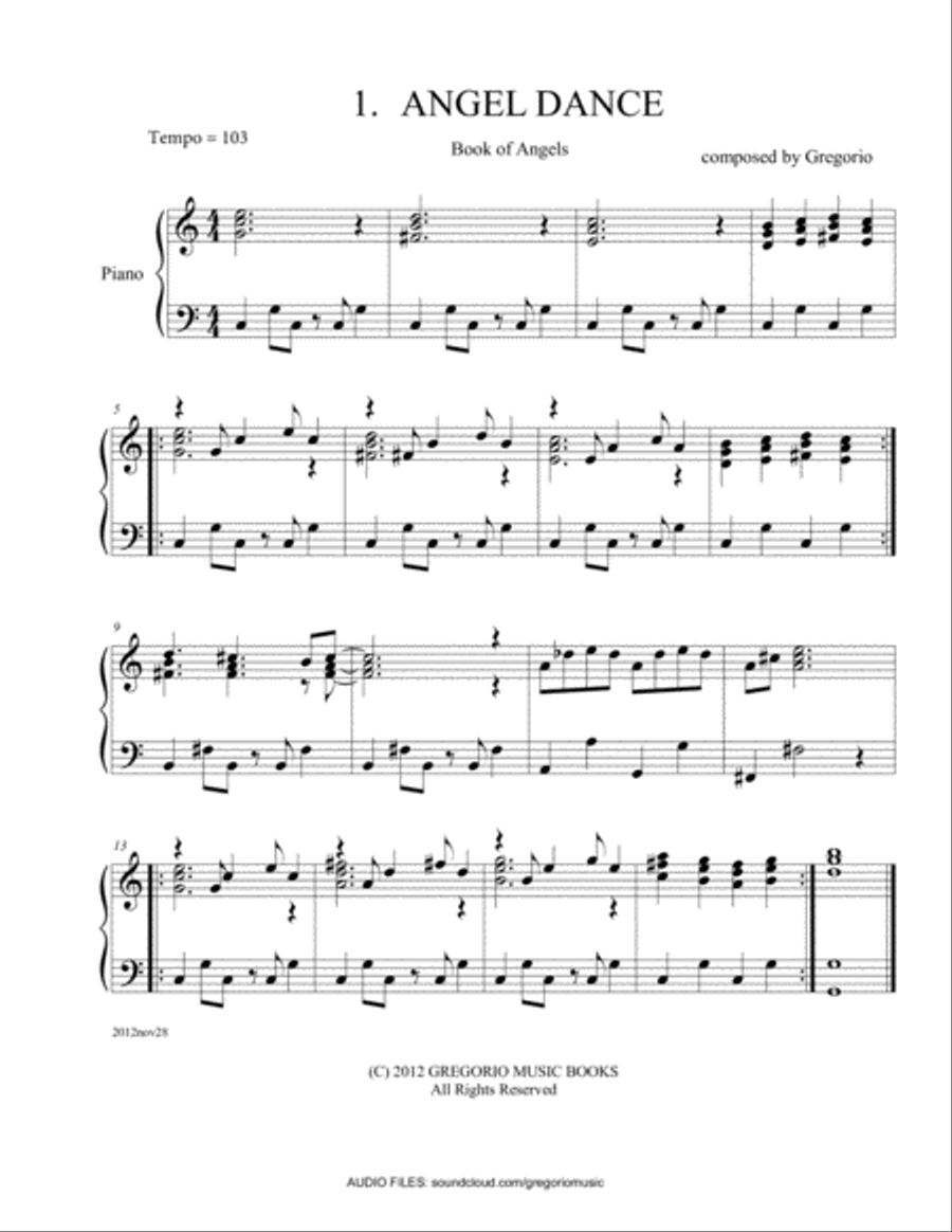 Book of Angels Piano Solo scores gallery preview page 2
