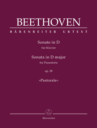 Book cover for Sonata for Pianoforte D major op. 28 "Pastorale"