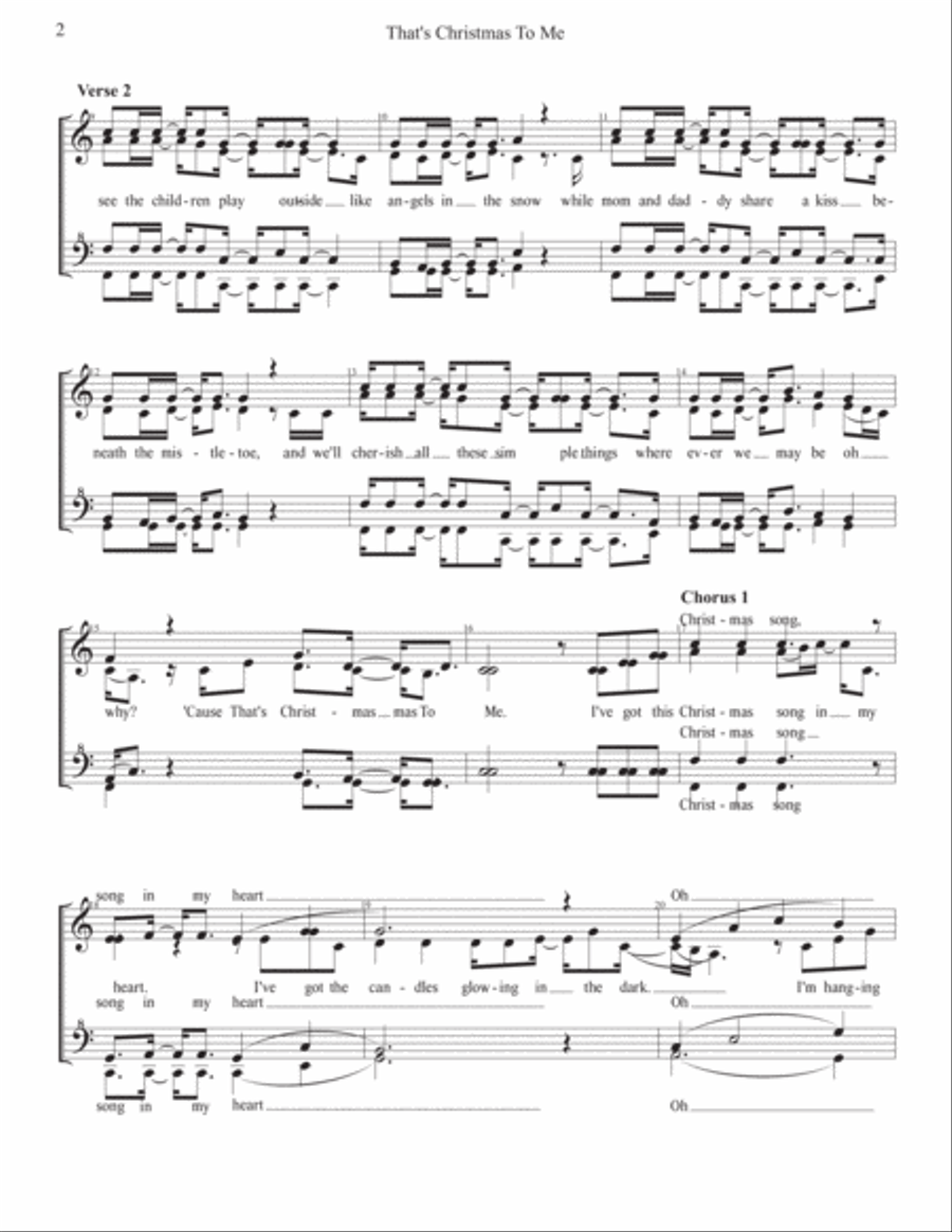 That's Christmas to Me SSAA scores gallery preview page 2