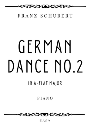 Book cover for Schubert - German Dance No. 2 in A-flat Major - Easy