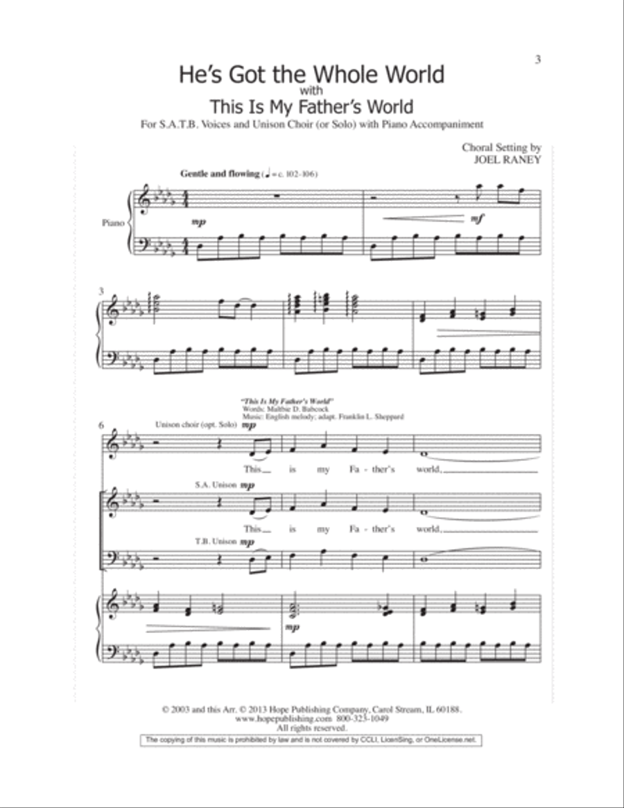 Let the Children Sing Let the Children Sing 4-Part scores gallery preview page 5