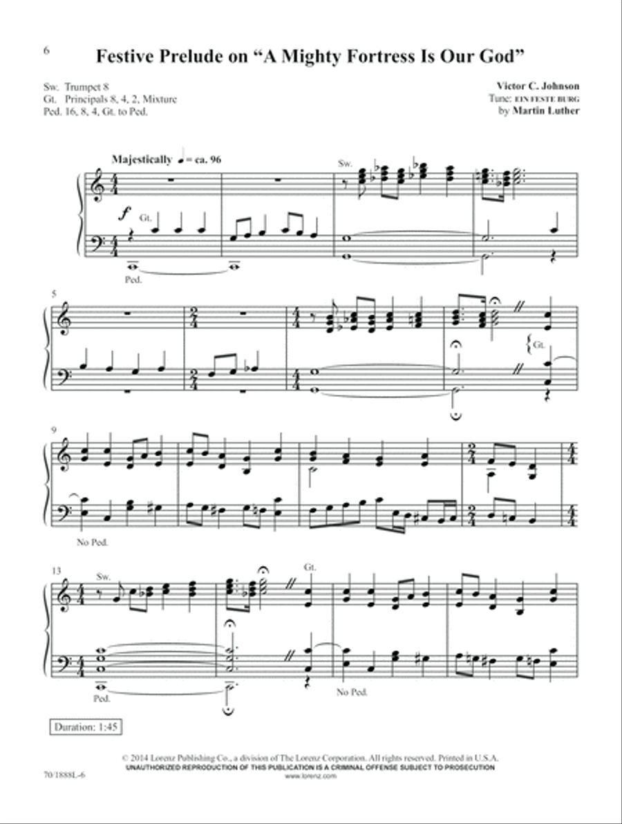 Easy on the Pedals (Digital Download) Organ scores gallery preview page 6