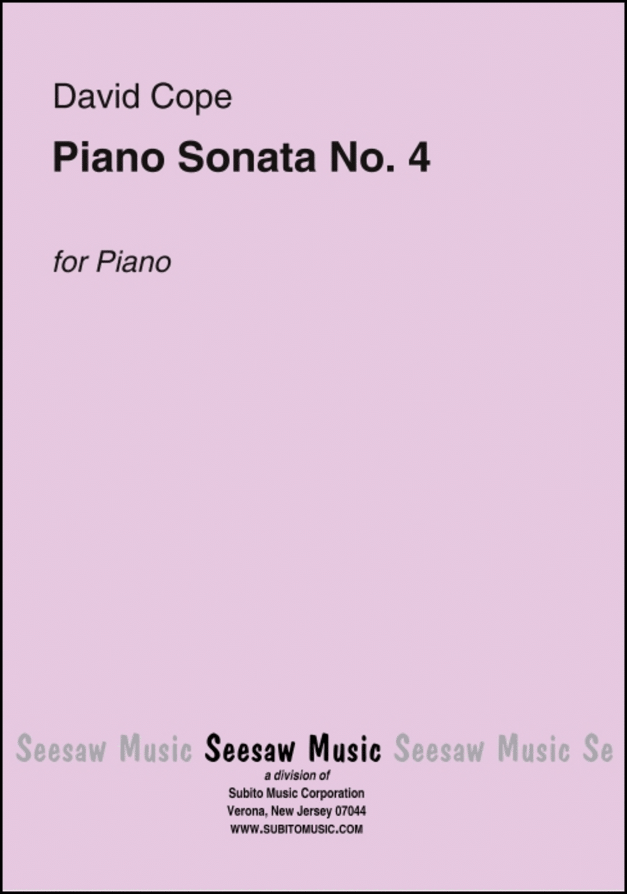 Piano Sonata No. 4 Piano Sonata No. 4 Harpsichord scores gallery preview page 1