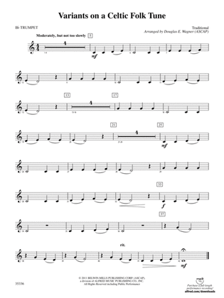 Variants on a Celtic Folk Tune: 1st B-flat Trumpet