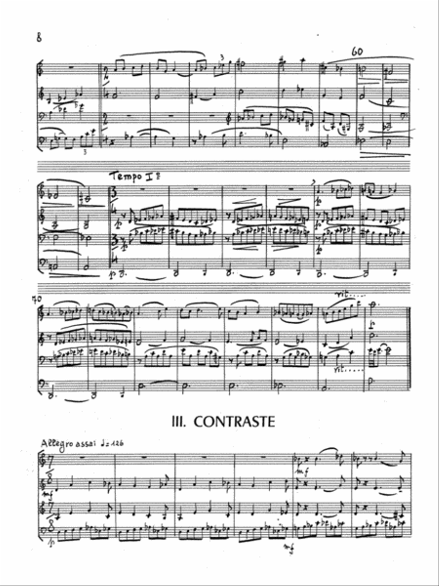 4 Sequences for Saxophone Quartet (Score and Parts) Saxophone Quartet scores gallery preview page 4