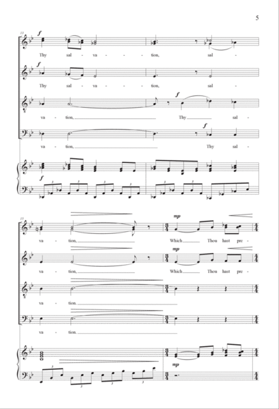 The Song of Simeon The Song of Simeon Divisi scores gallery preview page 5