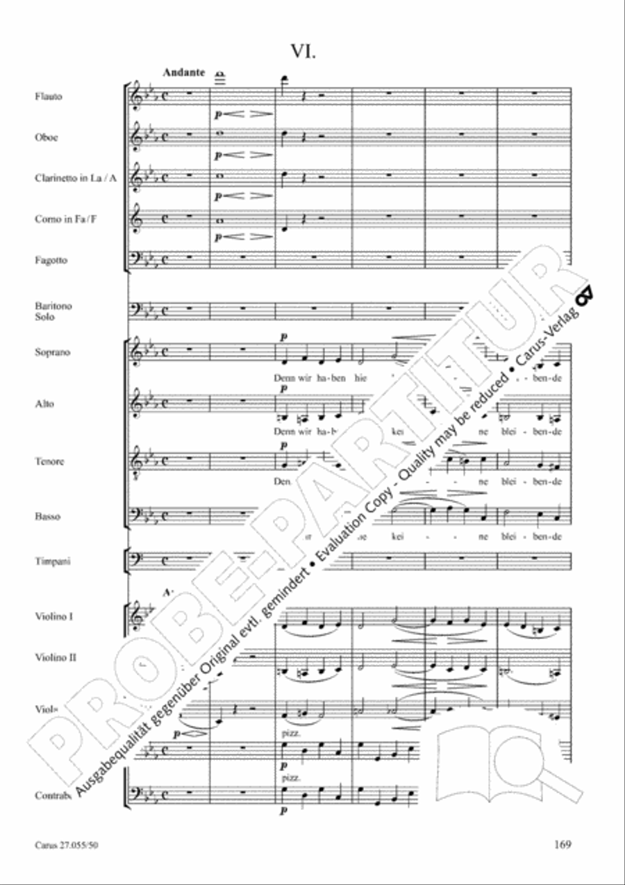 Ein Deutsches Requiem (German Requiem) 4-Part scores gallery preview page 176