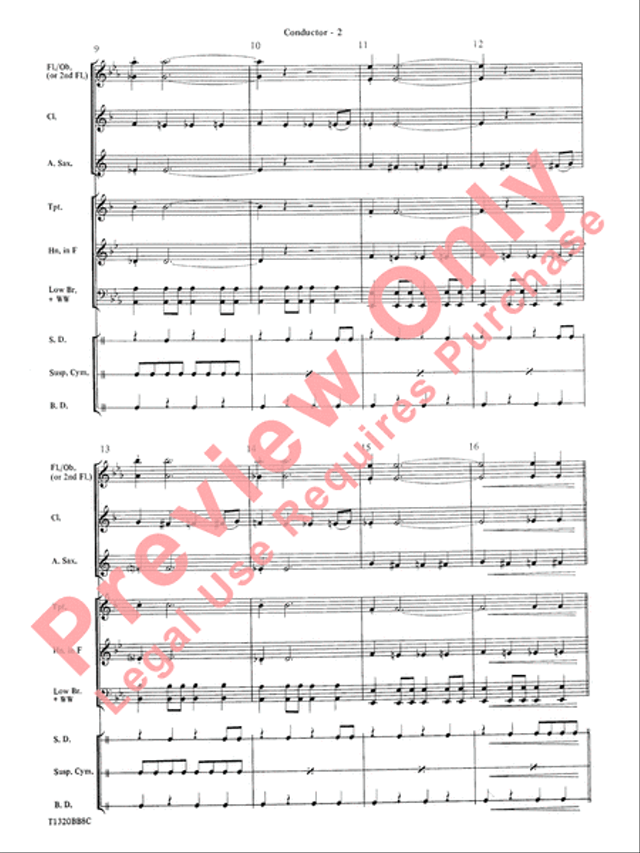 Batman Theme (from the Original TV Series) Concert Band scores gallery preview page 4