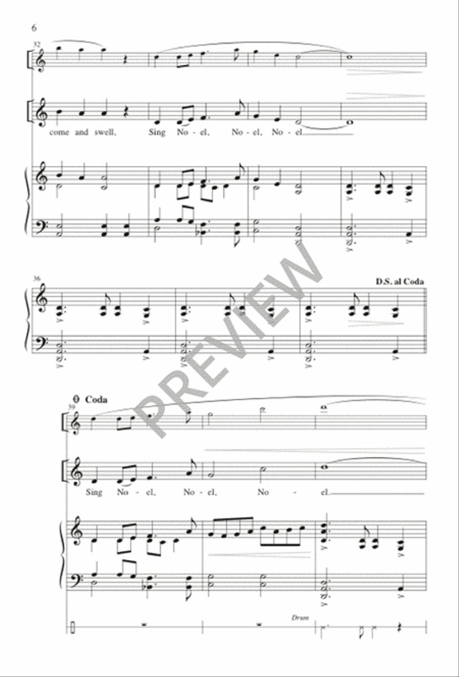 Shepherds, Shake Off Your Drowsy Sleep Unison Choir scores gallery preview page 7
