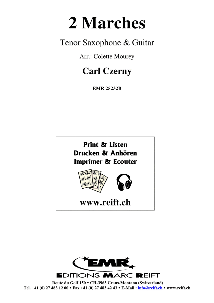 2 Marches Tenor Saxophone scores gallery preview page 1