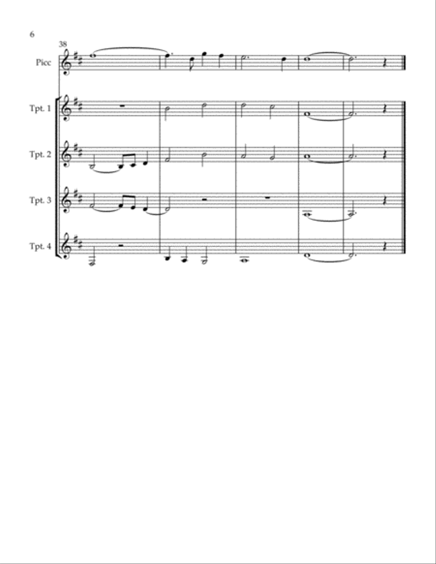 Gabriel's Oboe Trumpet Solo scores gallery preview page 6
