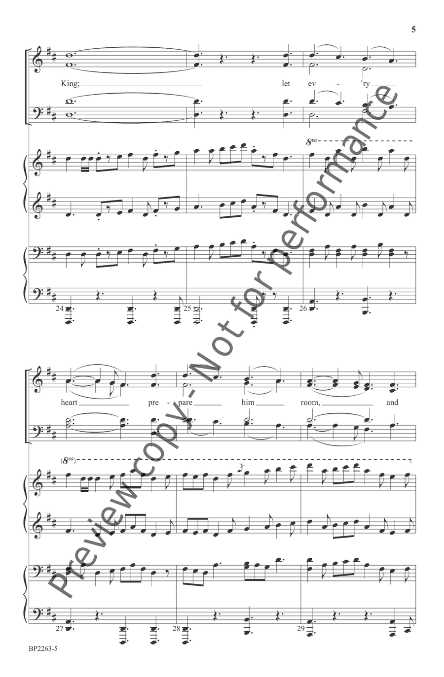 Joy to the World! 4-Part scores gallery preview page 7