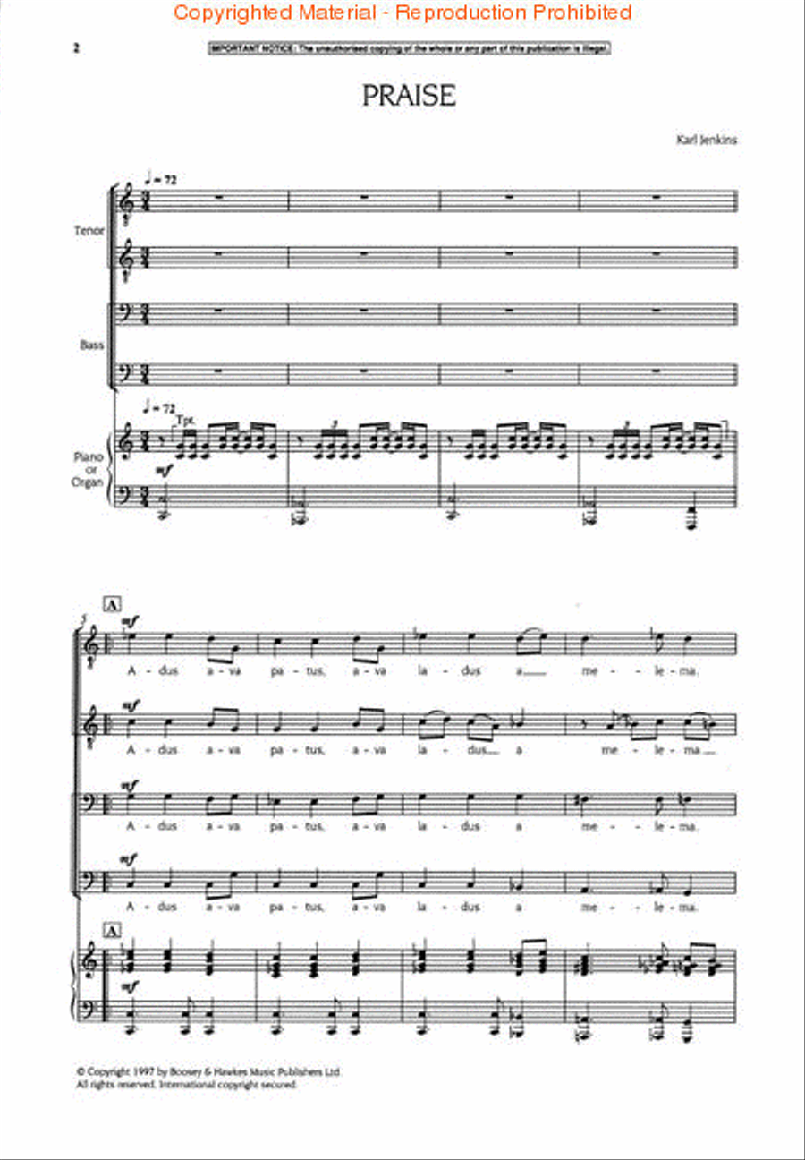 Praise TTBB scores gallery preview page 2