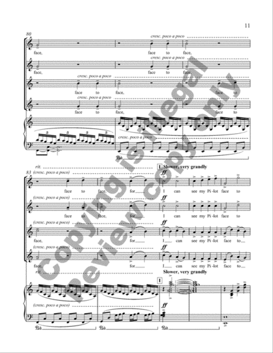 Crossing the Bar from Love Was My Lord and King! (SSAA Choral Score) image number null