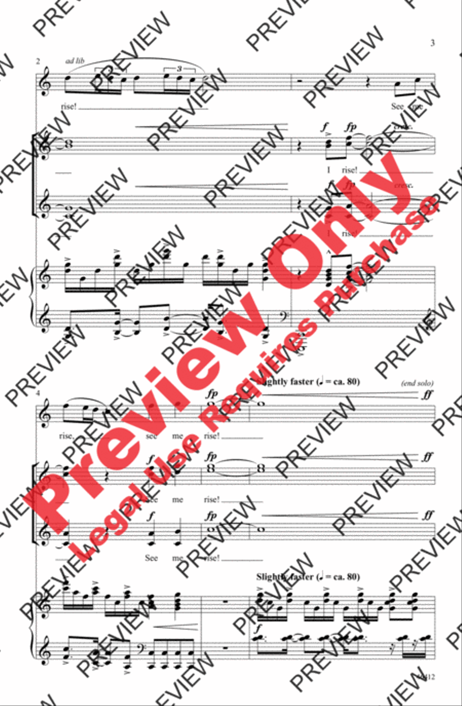 On the Pulse of Morning Women's Choir scores gallery preview page 3